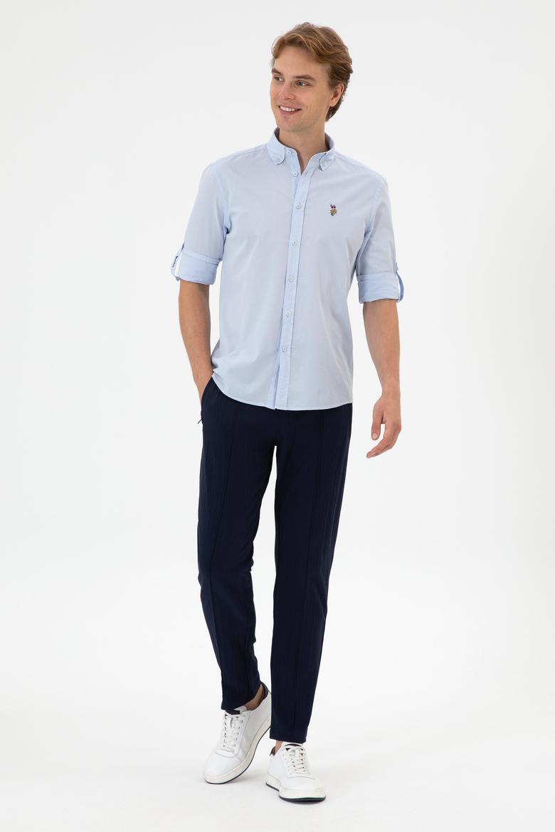 Erkek Açık Mavi Uzun Kollu Gömlek - 50300223014