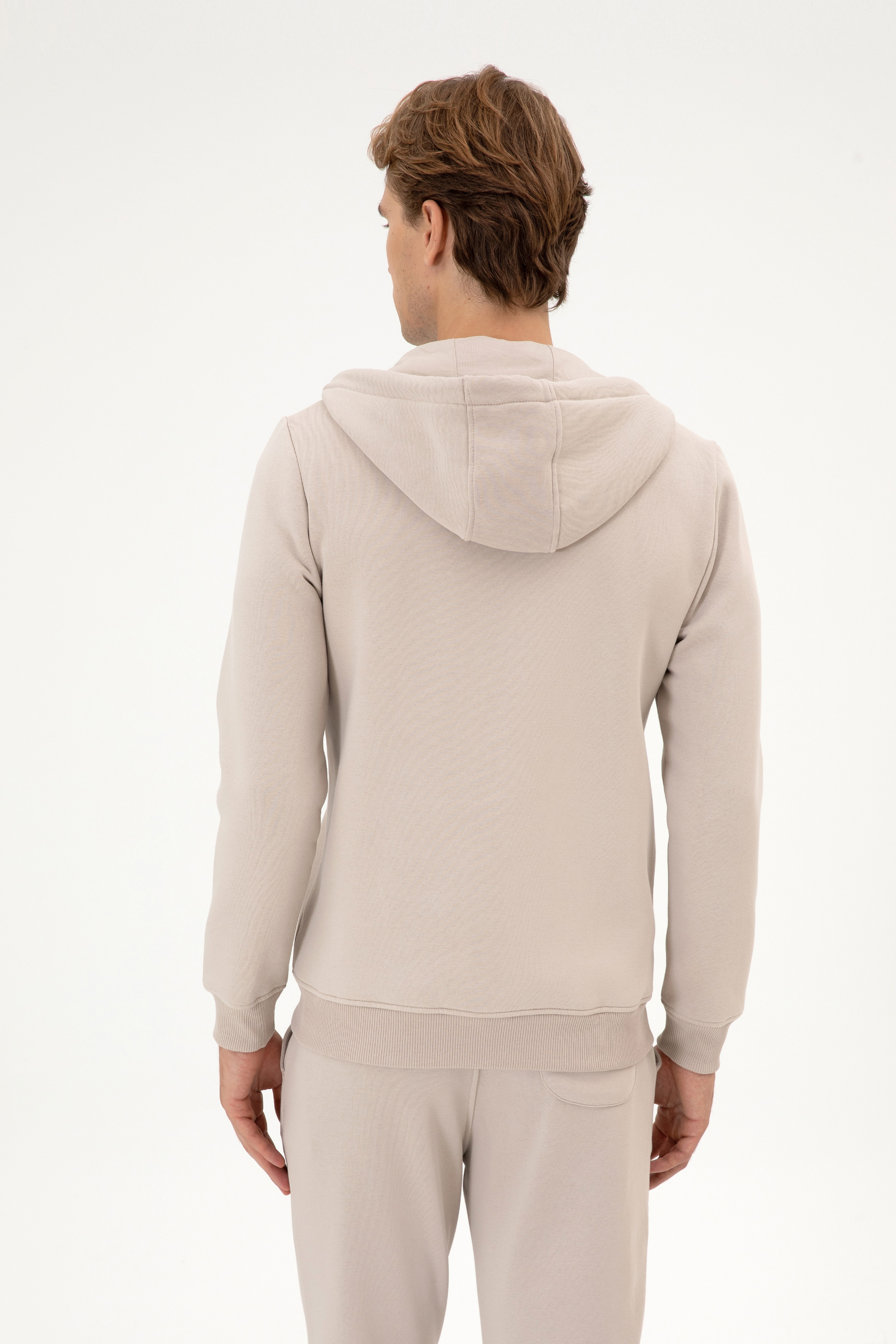 Erkek Regular Fit Taş Şardonlu Örme Hırka - Image 5