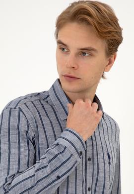 Erkek Lacivert Uzun Kollu Gömlek - 50316563008