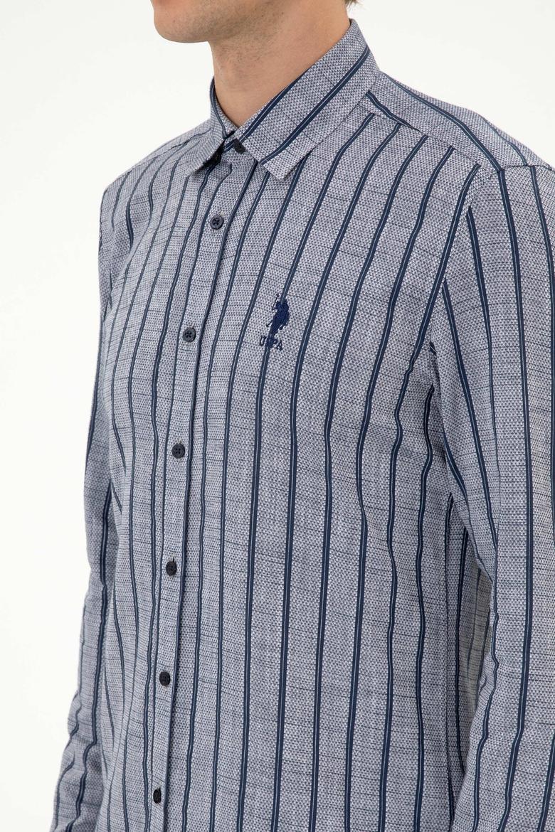 Erkek Lacivert Uzun Kollu Gömlek - 50316563008