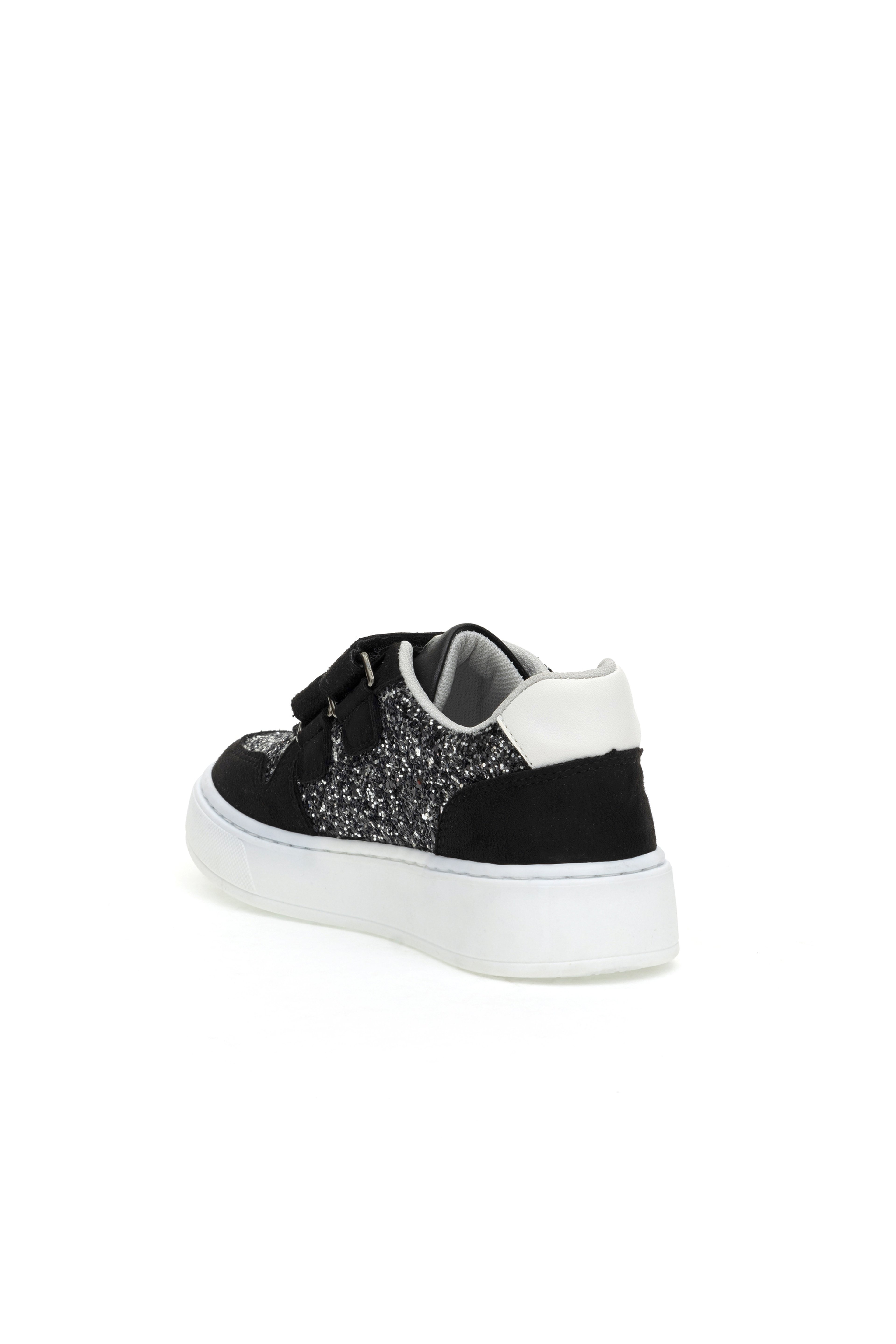 Kız Çocuk Siyah Simli Sneaker Ayakkabı - Image 4