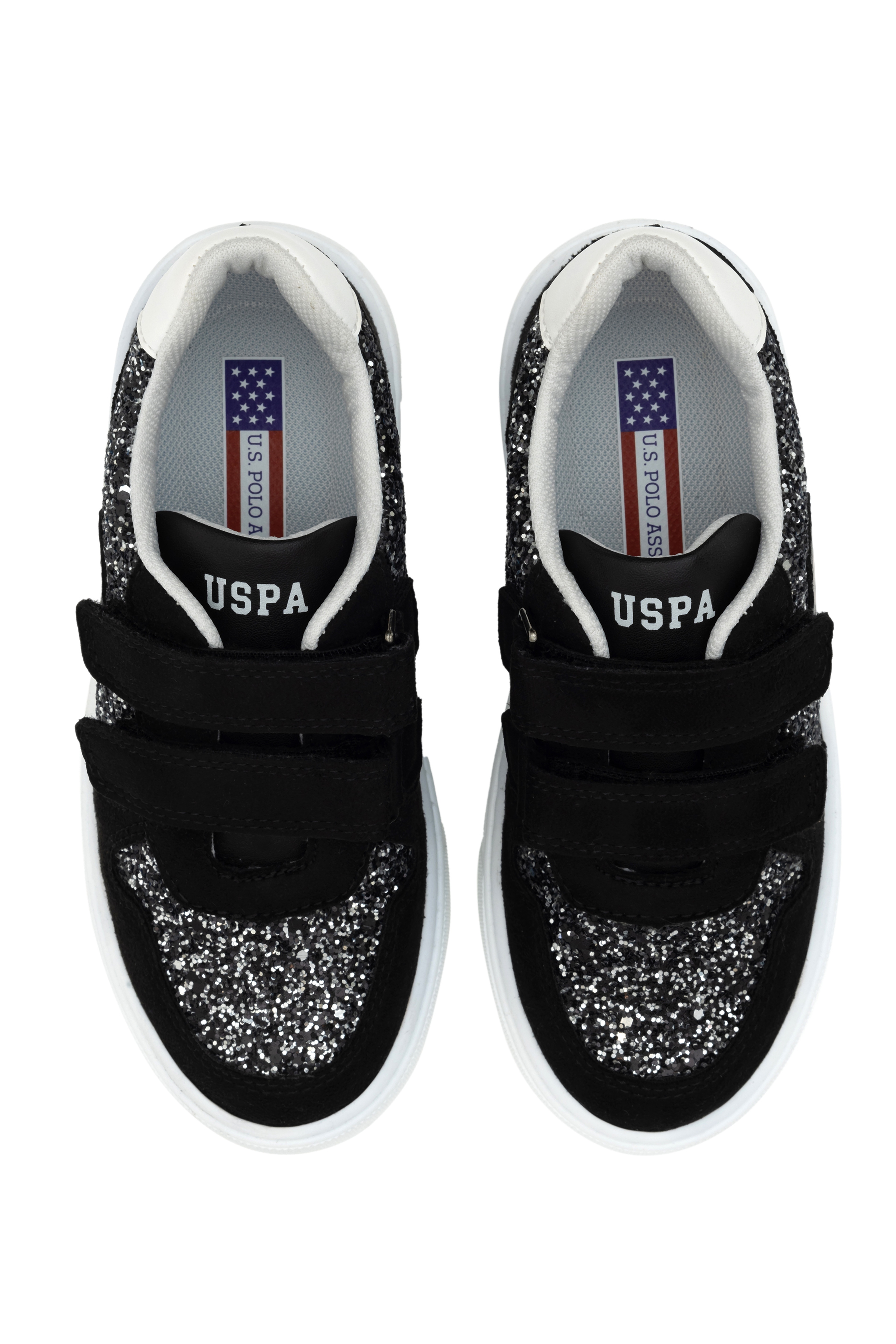 Kız Çocuk Siyah Simli Sneaker Ayakkabı