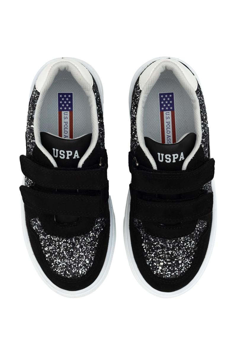 Kız Çocuk Siyah Simli Sneaker Ayakkabı - 50315552063