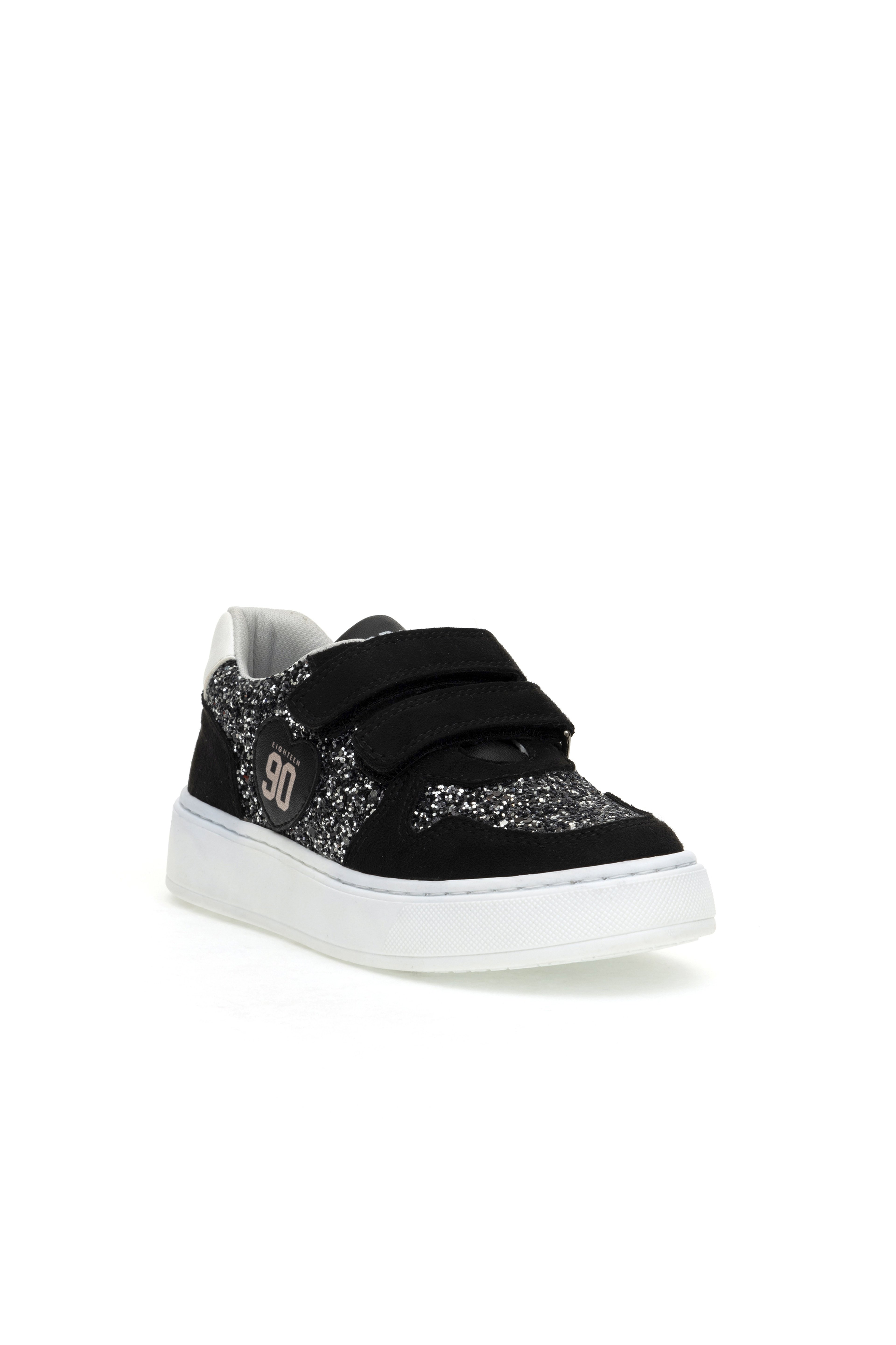 Kız Çocuk Siyah Simli Sneaker Ayakkabı