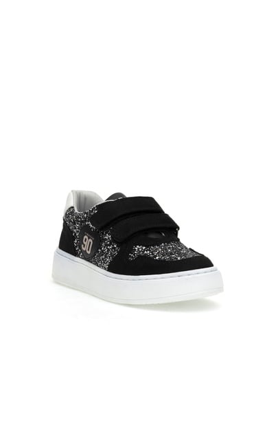 Kız Çocuk Siyah Simli Sneaker Ayakkabı