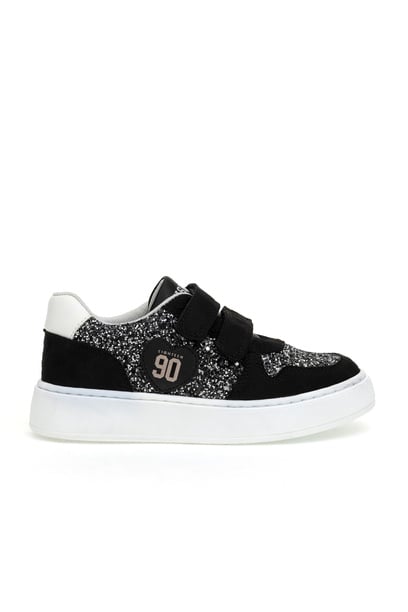 Kız Çocuk Siyah Simli Sneaker Ayakkabı