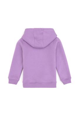 Kız Çocuk Lila Basic Kapüşonlu Şardonlu Basic Sweatshirt - 50314311095