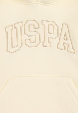 Kız Çocuk Krem Kapüşonlu Şardonlu Basic Sweatshirt - 50314311055