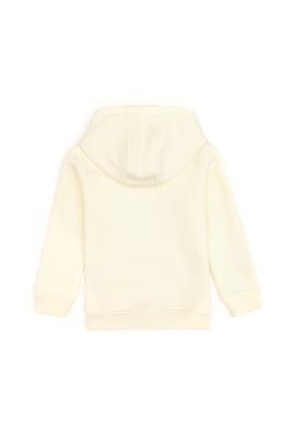 Kız Çocuk Krem Kapüşonlu Şardonlu Basic Sweatshirt - 50314311055