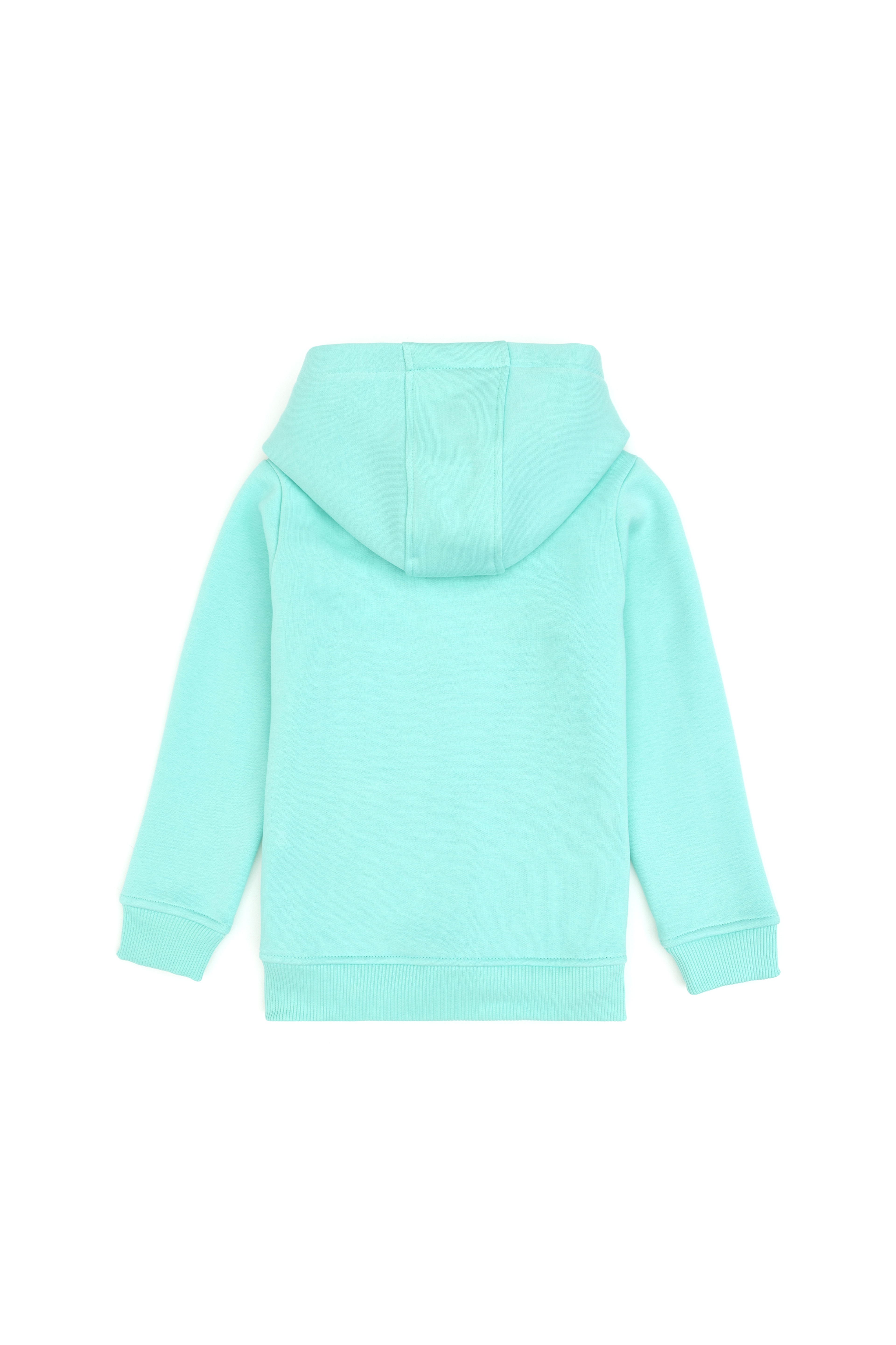 Kız Çocuk Mint Kapüşonlu Şardonlu Basic Sweatshirt - Image 4