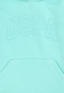 Kız Çocuk Mint Kapüşonlu Şardonlu Basic Sweatshirt - 50314311109