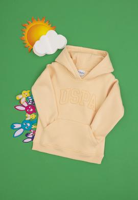 Kız Çocuk Kavun Kapüşonlu Şardonlu Basic Sweatshirt - 50314311013