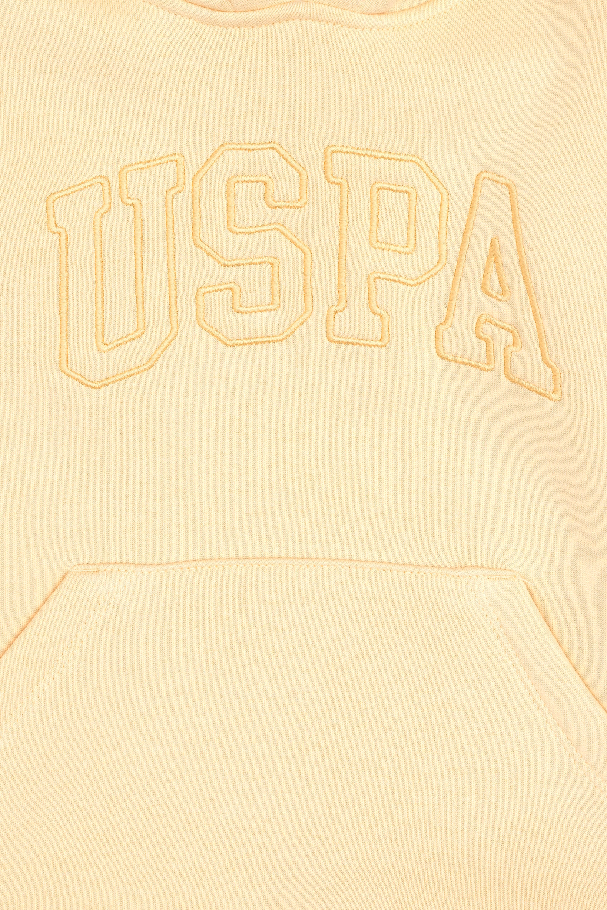 Kız Çocuk Kavun Kapüşonlu Şardonlu Basic Sweatshirt
