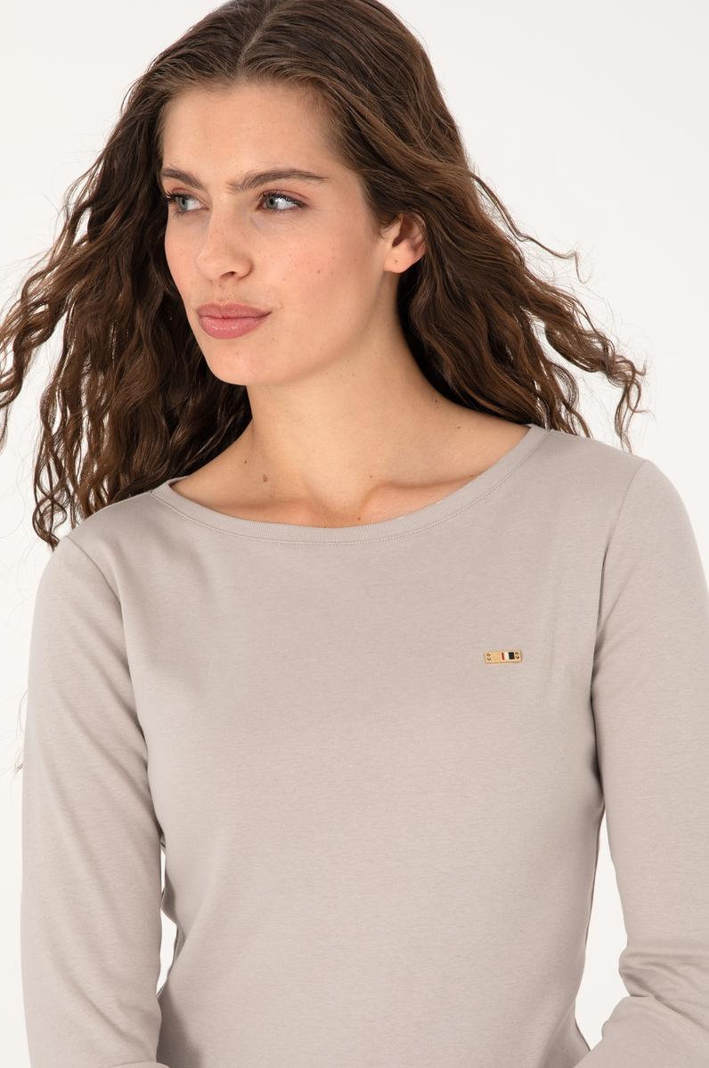 Kadın Taş Slim Bisiklet Yaka Basic Sweatshırt