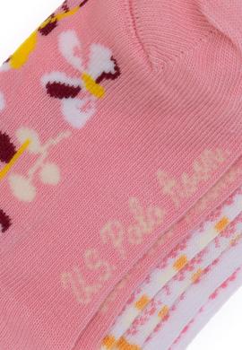 Kız Çocuk 3'lü Patik Çorap - 50304459006