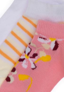 Kız Çocuk 3'lü Patik Çorap - 50304459006