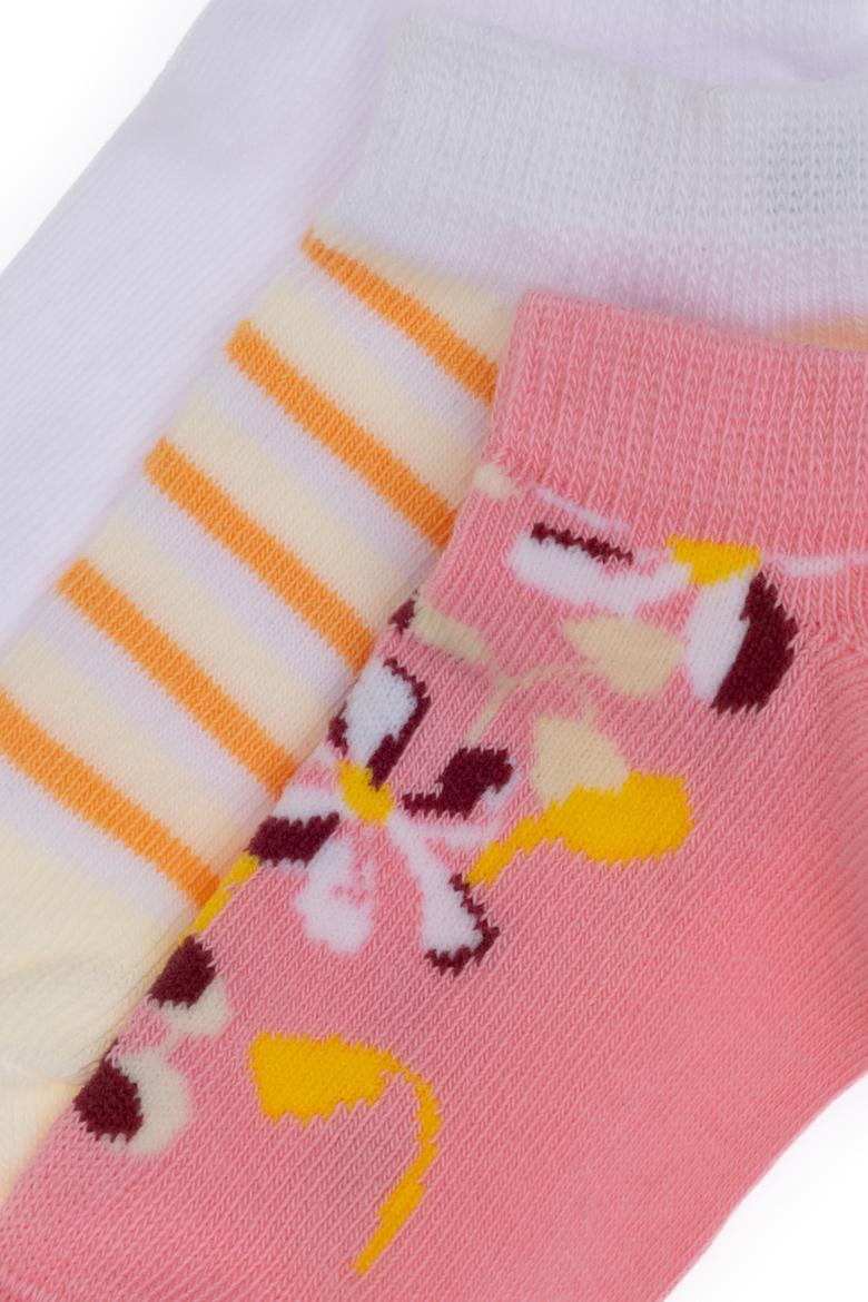 Kız Çocuk 3'lü Patik Çorap - 50304459006