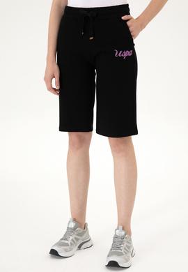 Kadın Siyah Örme Şort - 50307841010