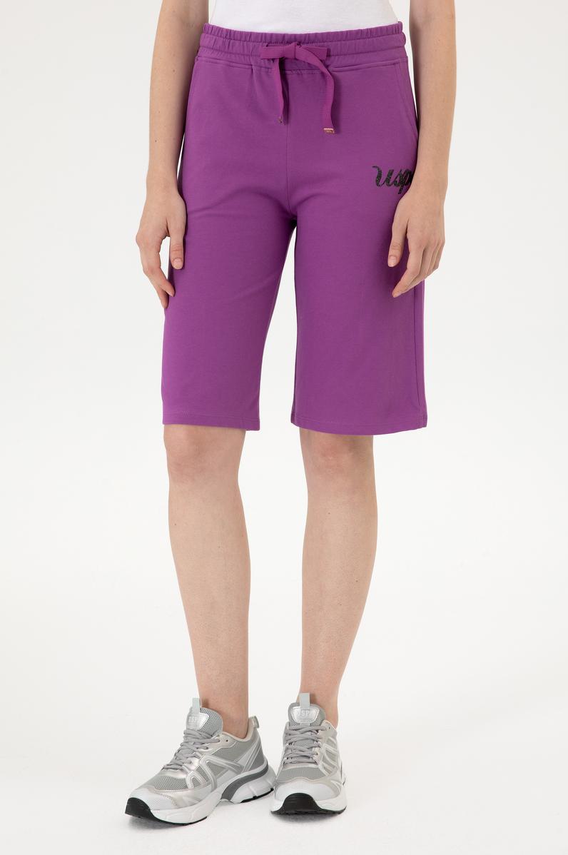 Kadın Menekşe Örme Şort