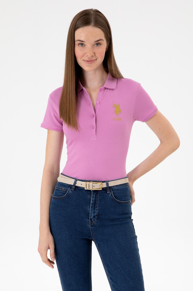 Kadın Fuşya Basic Tişört