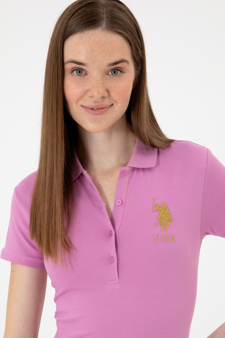 Kadın Fuşya Basic Tişört - 50300883077