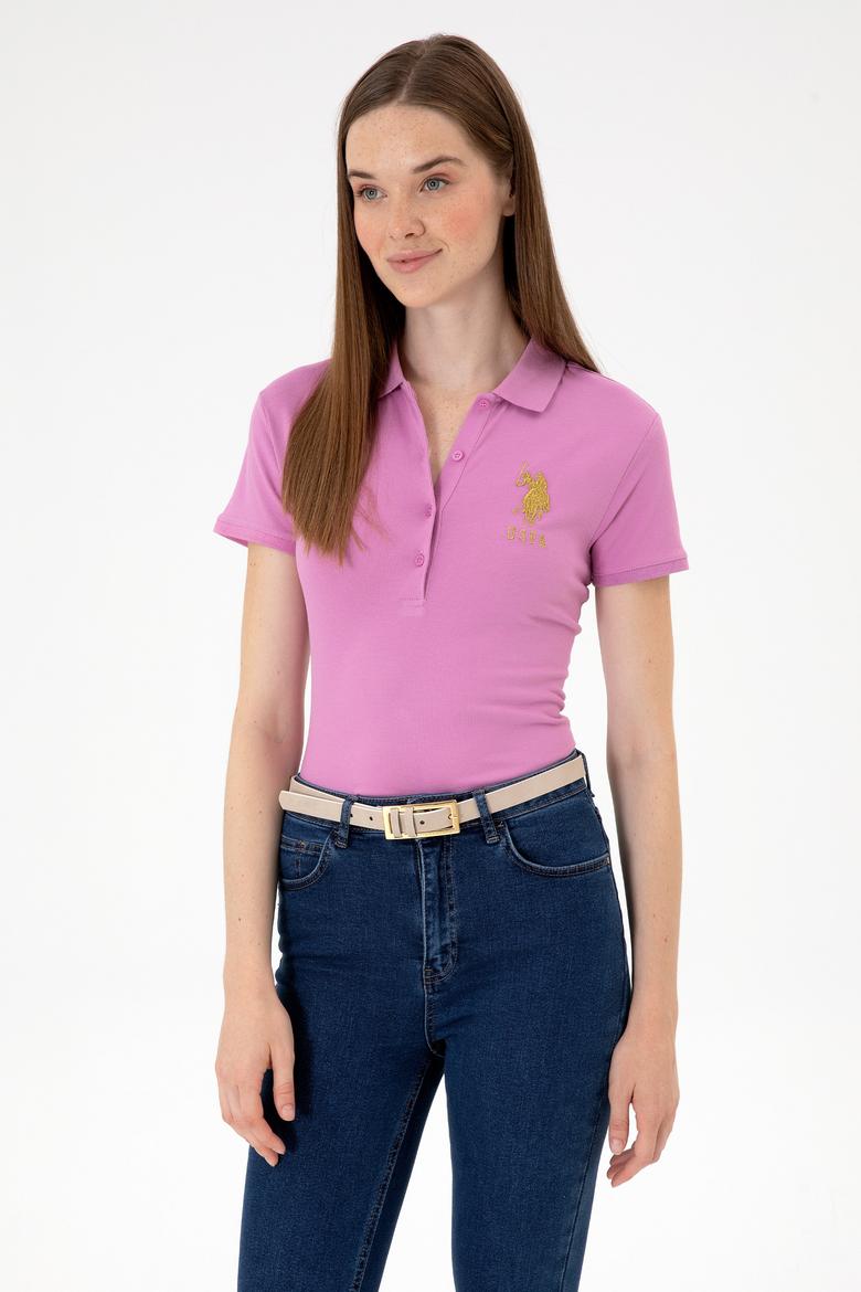 Kadın Fuşya Basic Tişört - 50300883077