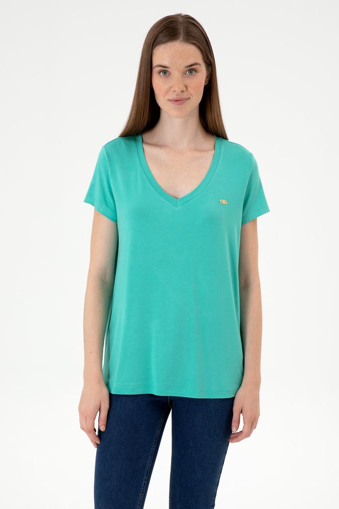 Kadın Mint Basic Tişört