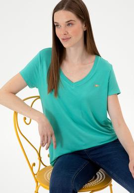 Kadın Mint Basic Tişört - 50300829103