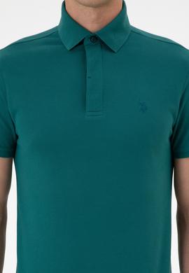 Erkek Koyu Yeşil Basic Tişört - 50306015028