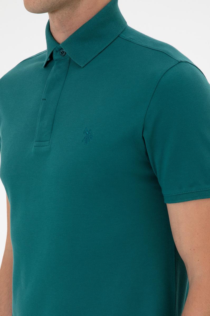 Erkek Koyu Yeşil Basic Tişört