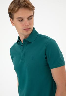 Erkek Koyu Yeşil Basic Tişört - 50306015028