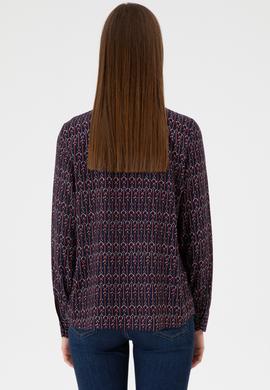 Kadın Lacivert Uzun Kollu Gömlek - 50316381003