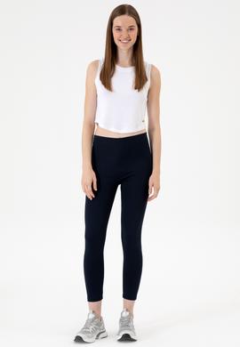 Kadın Lacivert Yüksek Bel Toparlayıcı Günlük Tayt - 50314365017