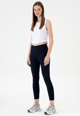 Kadın Lacivert Yüksek Bel Toparlayıcı Günlük Tayt - 50314365017