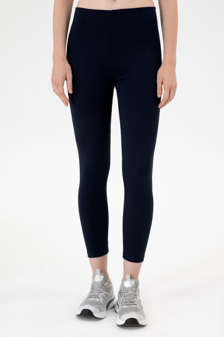 Kadın Lacivert Yüksek Bel Toparlayıcı Günlük Tayt - 50314365017