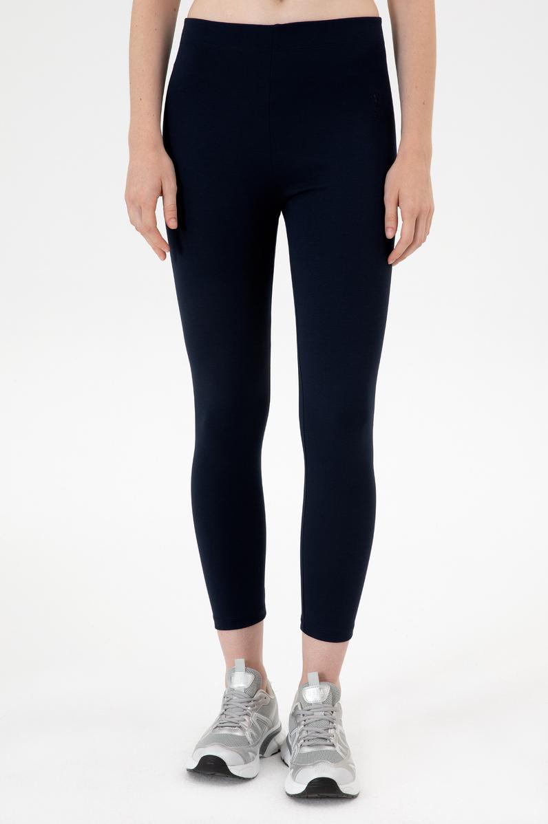 Kadın Lacivert Yüksek Bel Toparlayıcı Günlük Tayt