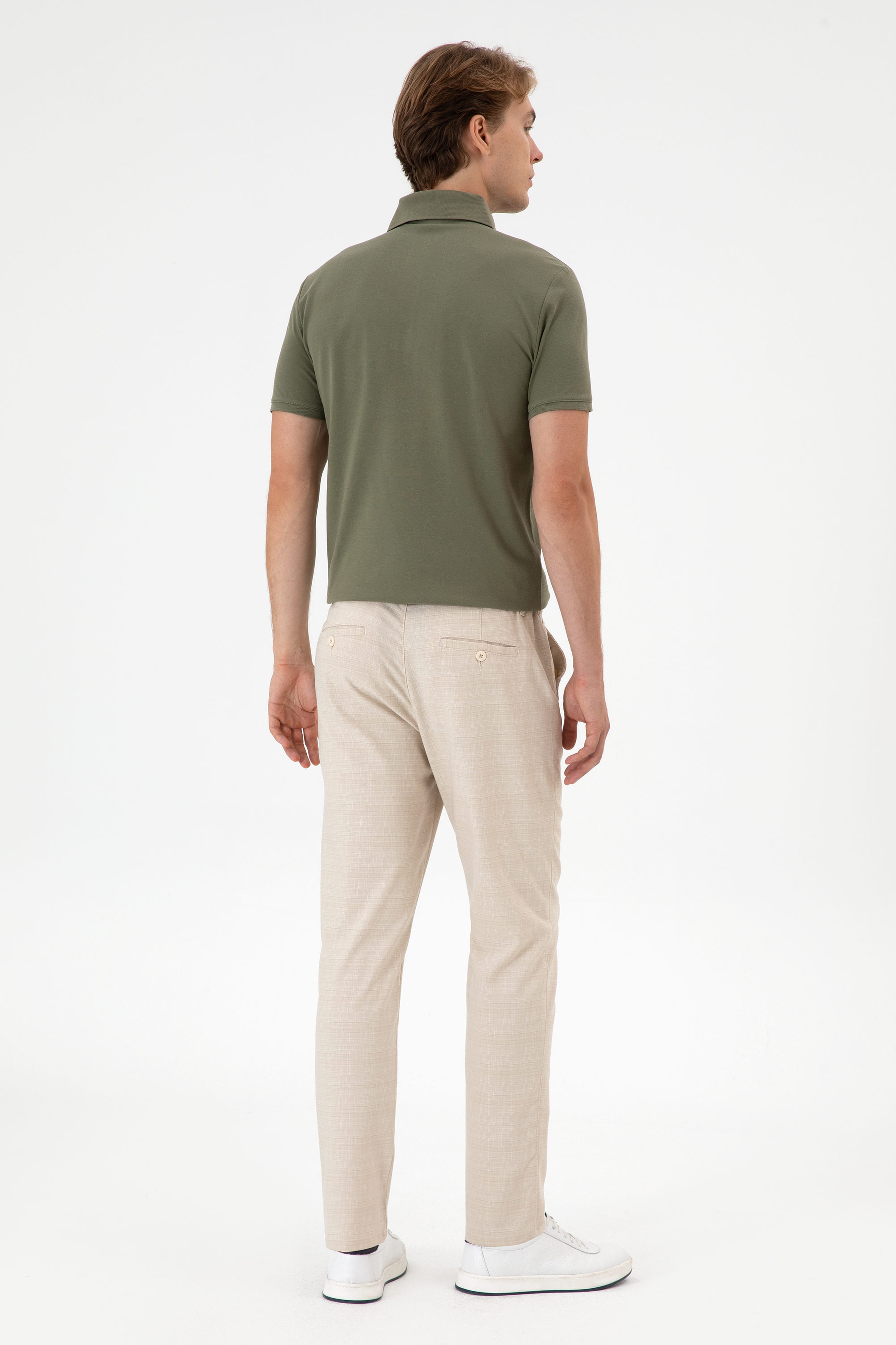 Erkek Carrot Fit Camel Kanvas Pantolon
