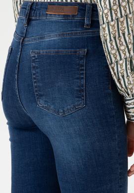 Kadın Koyu Mavi Slim Flare Jean Pantolon - 50308102004