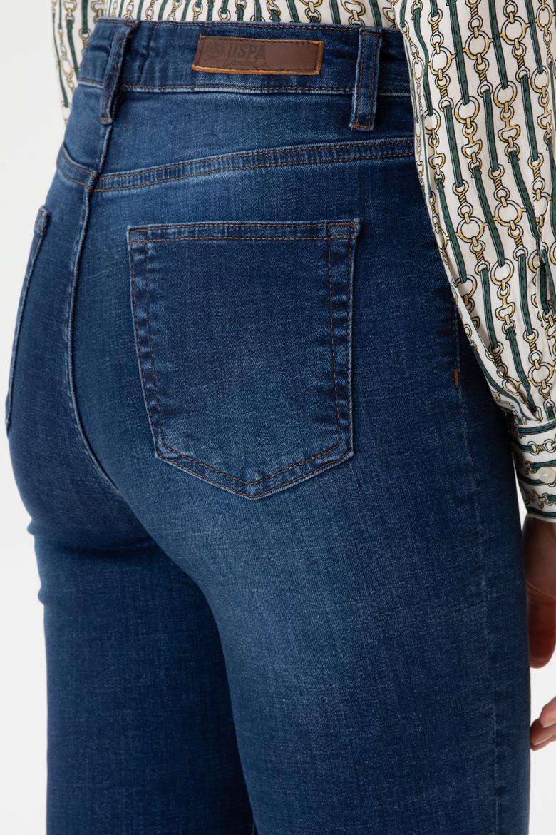 Kadın Koyu Mavi Slim Flare Jean Pantolon - 50308102004