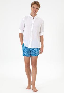 Erkek Kobalt Mavi Deniz Şortu - 50299769004