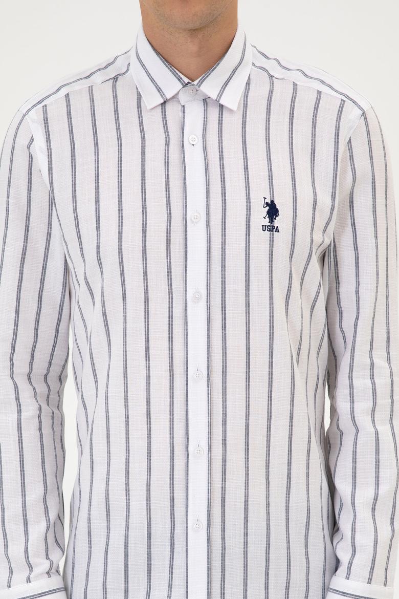 Erkek Beyaz Uzun Kollu Gömlek - 50316563014