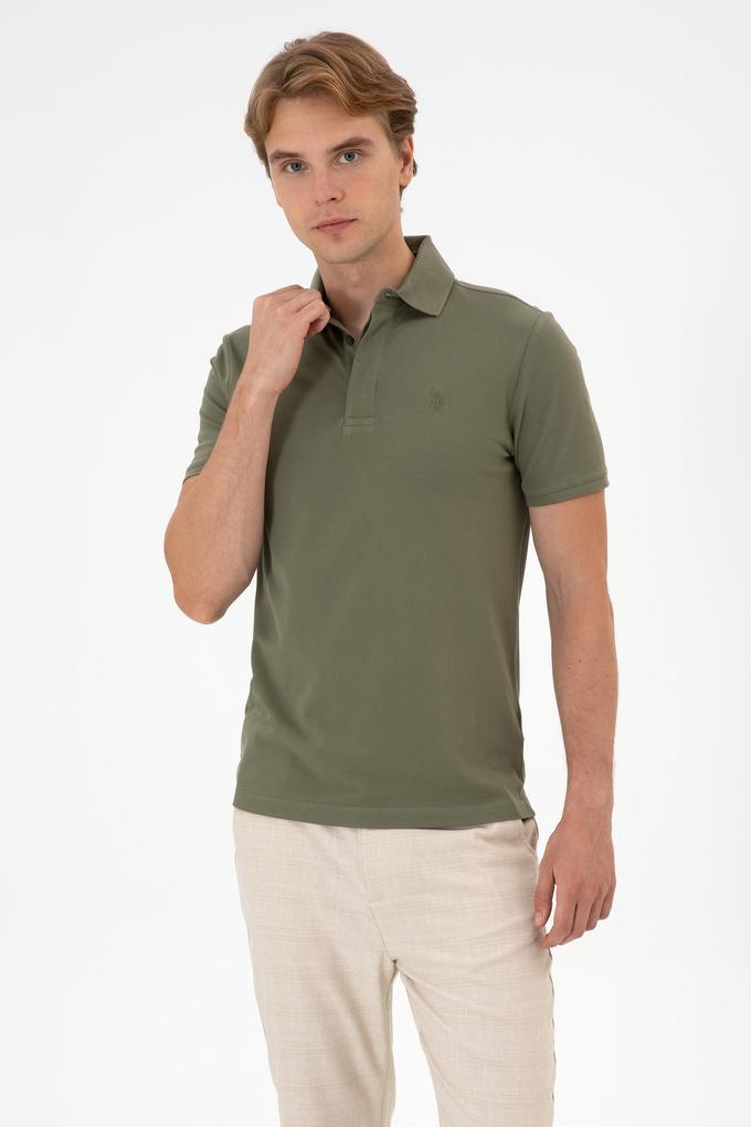 Erkek Koyu Haki Basic Tişört