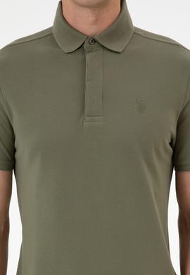 Erkek Koyu Haki Basic Tişört - 50306015107