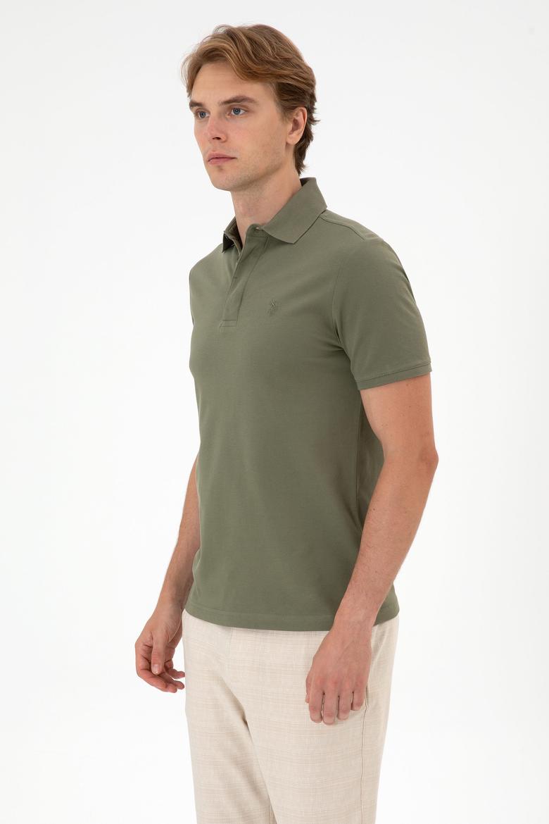 Erkek Koyu Haki Basic Tişört - 50306015107