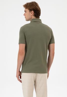 Erkek Koyu Haki Basic Tişört - 50306015107