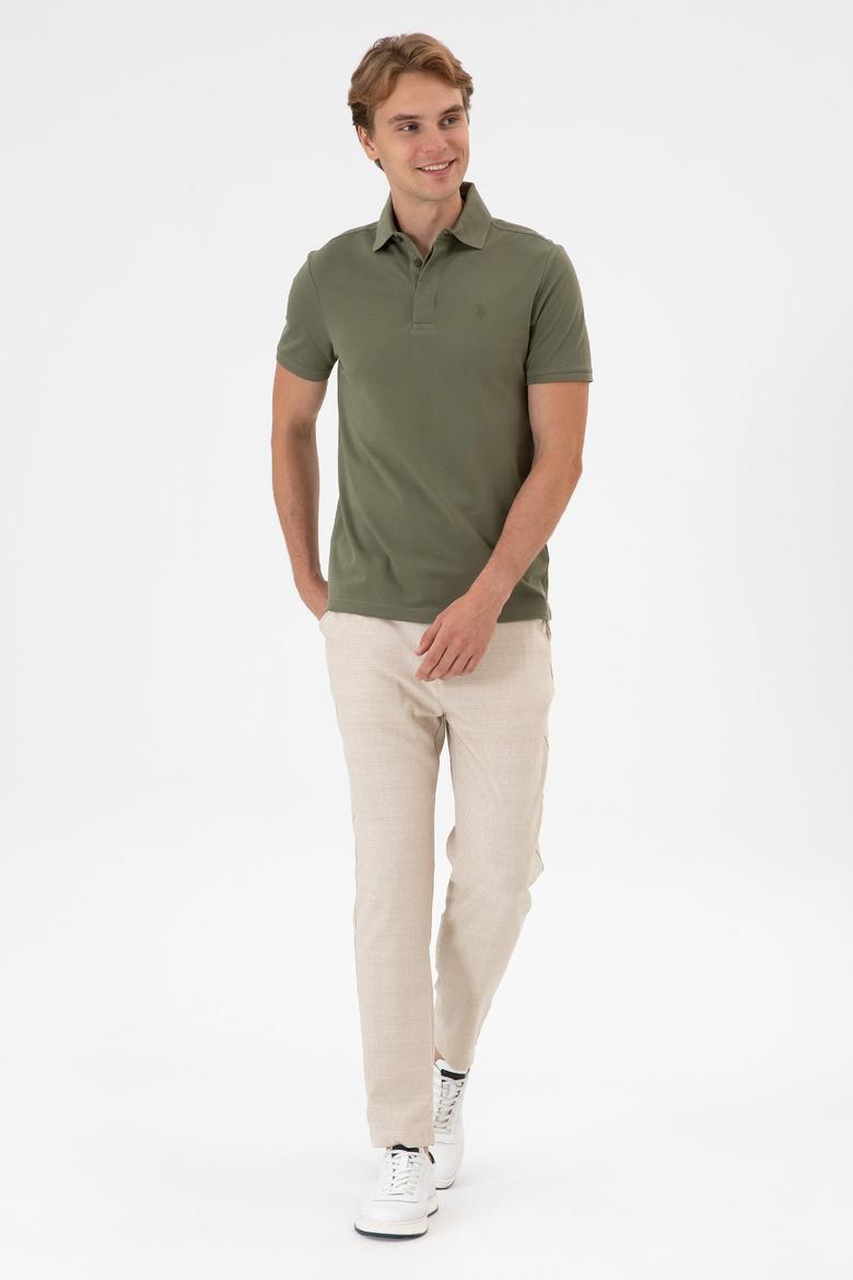 Erkek Koyu Haki Basic Tişört - 50306015107