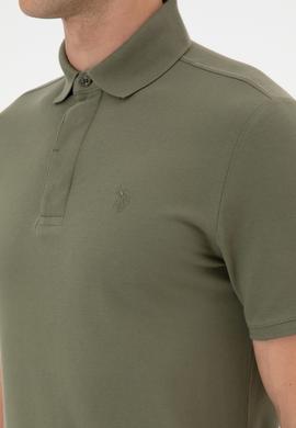 Erkek Koyu Haki Basic Tişört - 50306015107