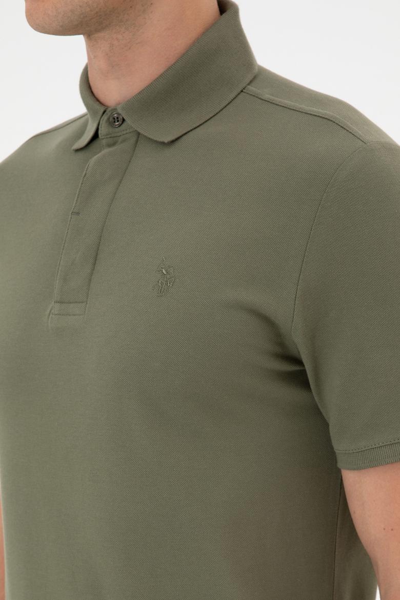 Erkek Koyu Haki Basic Tişört - 50306015107