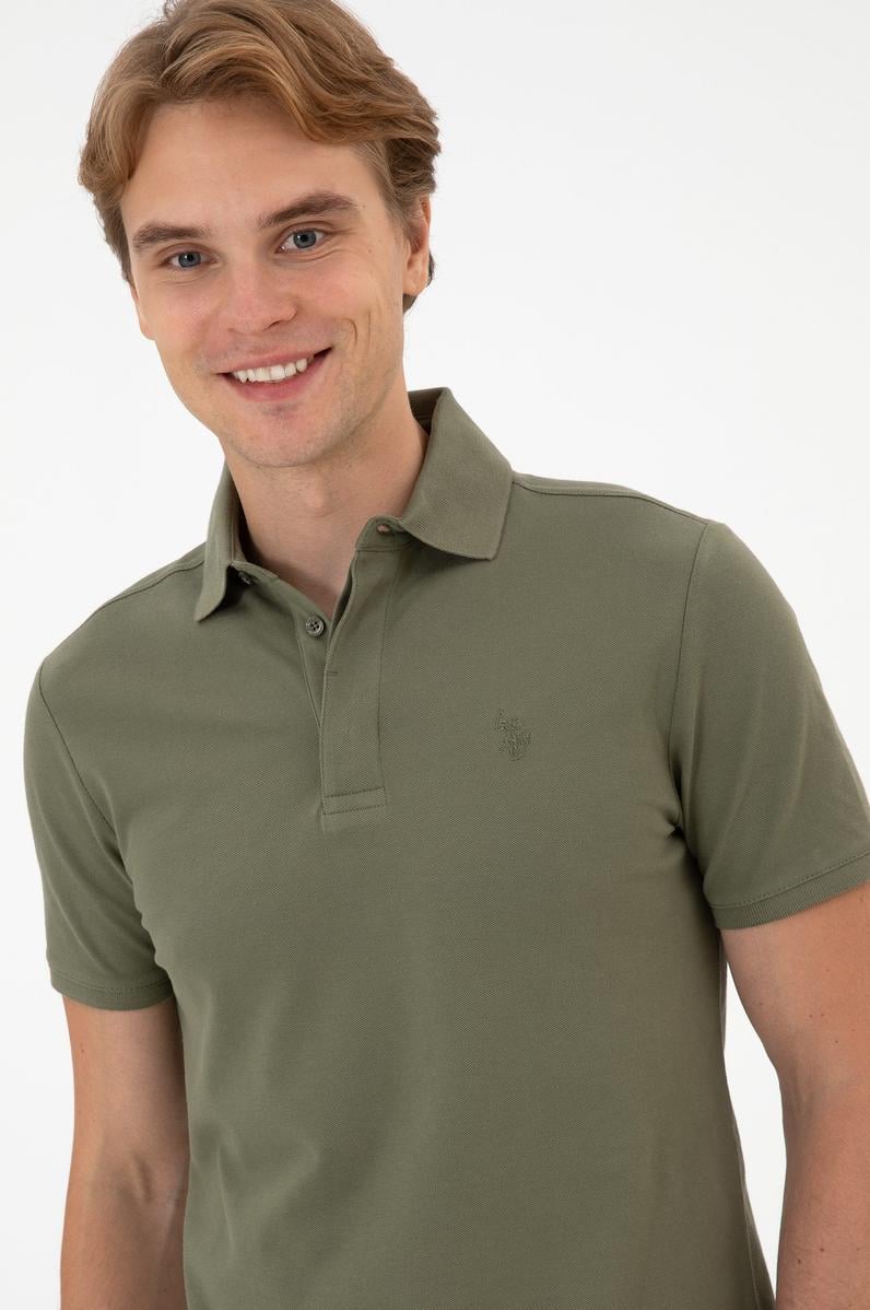 Erkek Koyu Haki Basic Tişört