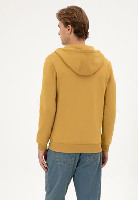 Erkek Regular Fit Hardal Şardonlu Örme Hırka - 50313755153